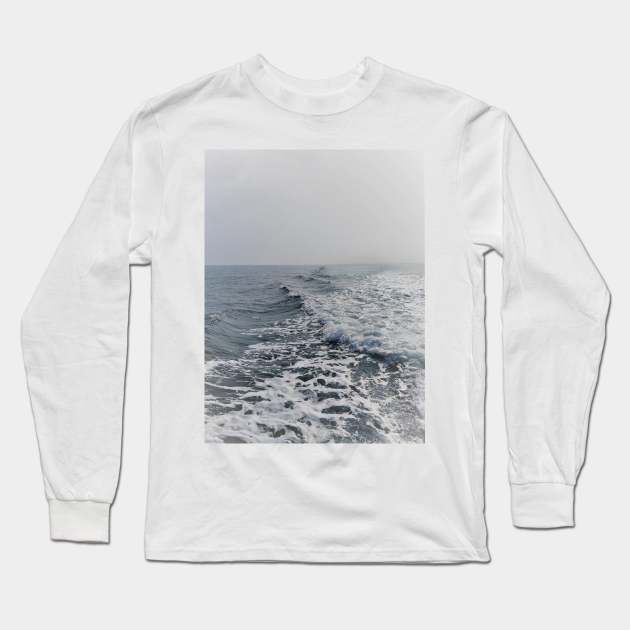 Choppy Waves at Sea Long Sleeve T-Shirt by TheRealFG
